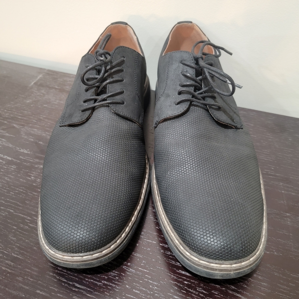 Freeman 1921 black suede men's dress shoes